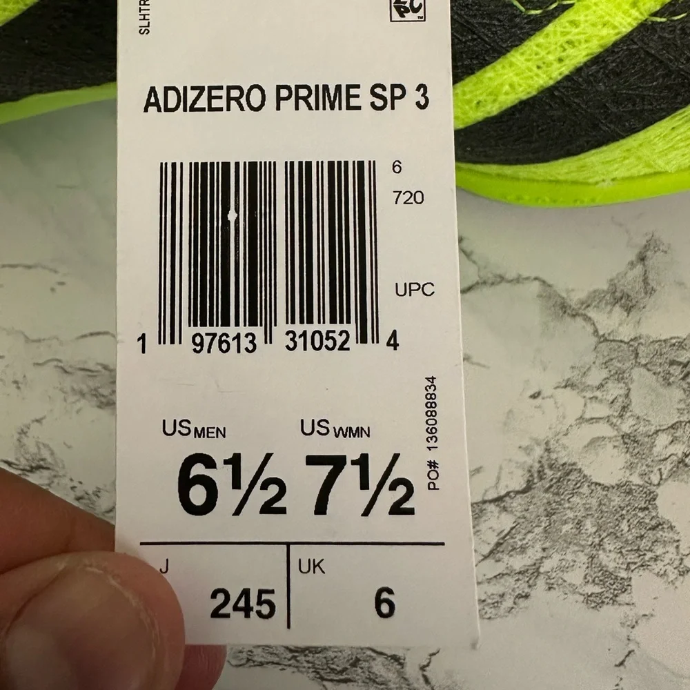 Adidas Adizero Prime SP 3 Strung Track & Field Running Shoes Spikes Men’s Sizes